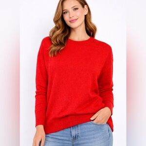 Vince Camuto red crew neck sweater